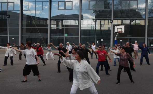 Taiji 37 (forme) et taijiwuxigong avec Maître Shen Jin